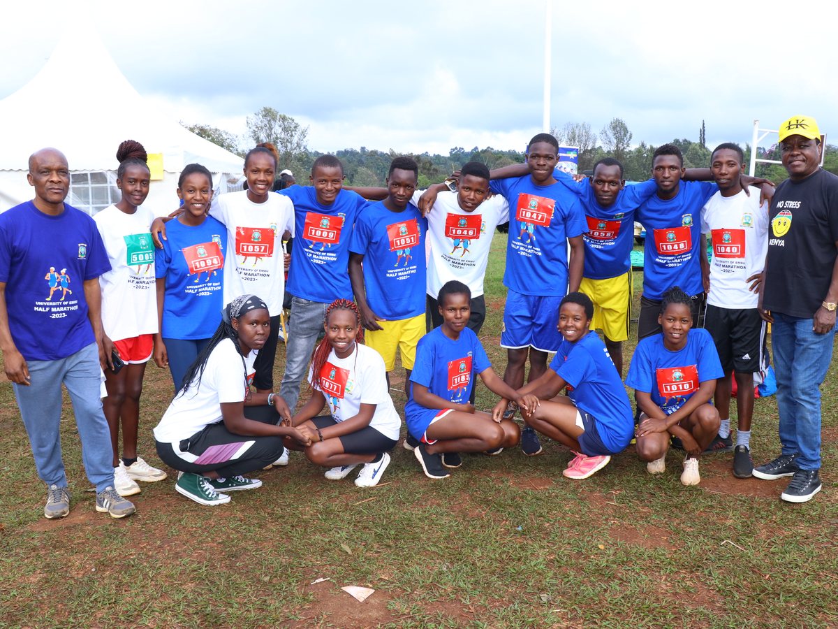 Participants and University of Embu staff at a past Endowment Fund race